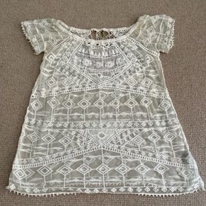 Sheer off White Swim Coverup